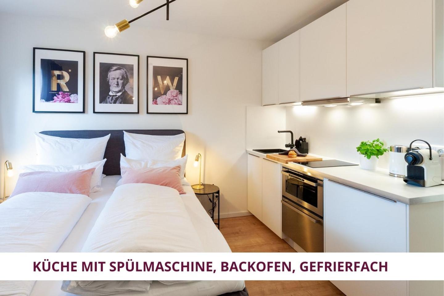 Apartment Wahnfried No3 - Citynah Wohnen Mit Kueche Und Duschbad, Parkplatz, 300M Zur Fussgaengerzone Bayreuth Exterior photo